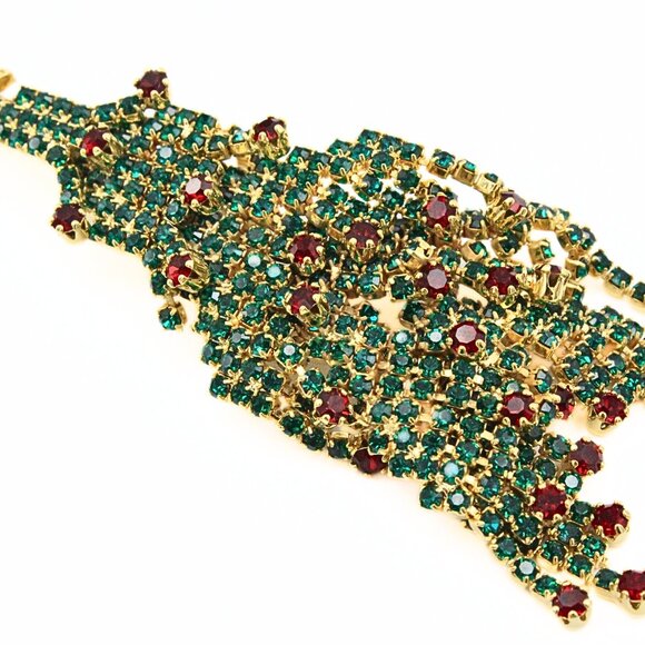 Kirks Folly Silent Night Limited Edition 013/500 Christmas Tree Green Red Brooch - Picture 6 of 9